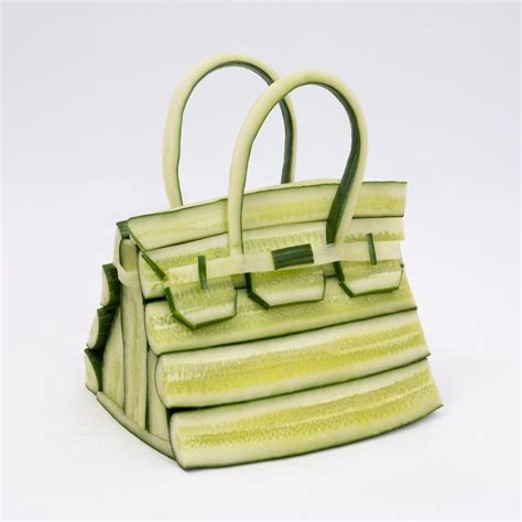 hermes bag vegetable|The new vegetable Hermes Birkin bag by artist Ben Denzer.